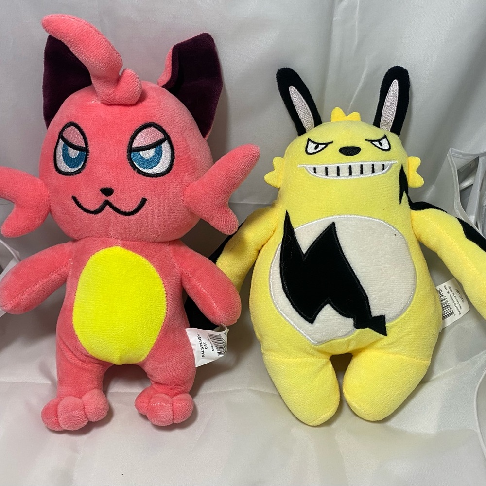 Palworld Cattiva + Grizzbolt Plush Stuffed Animal Pal World